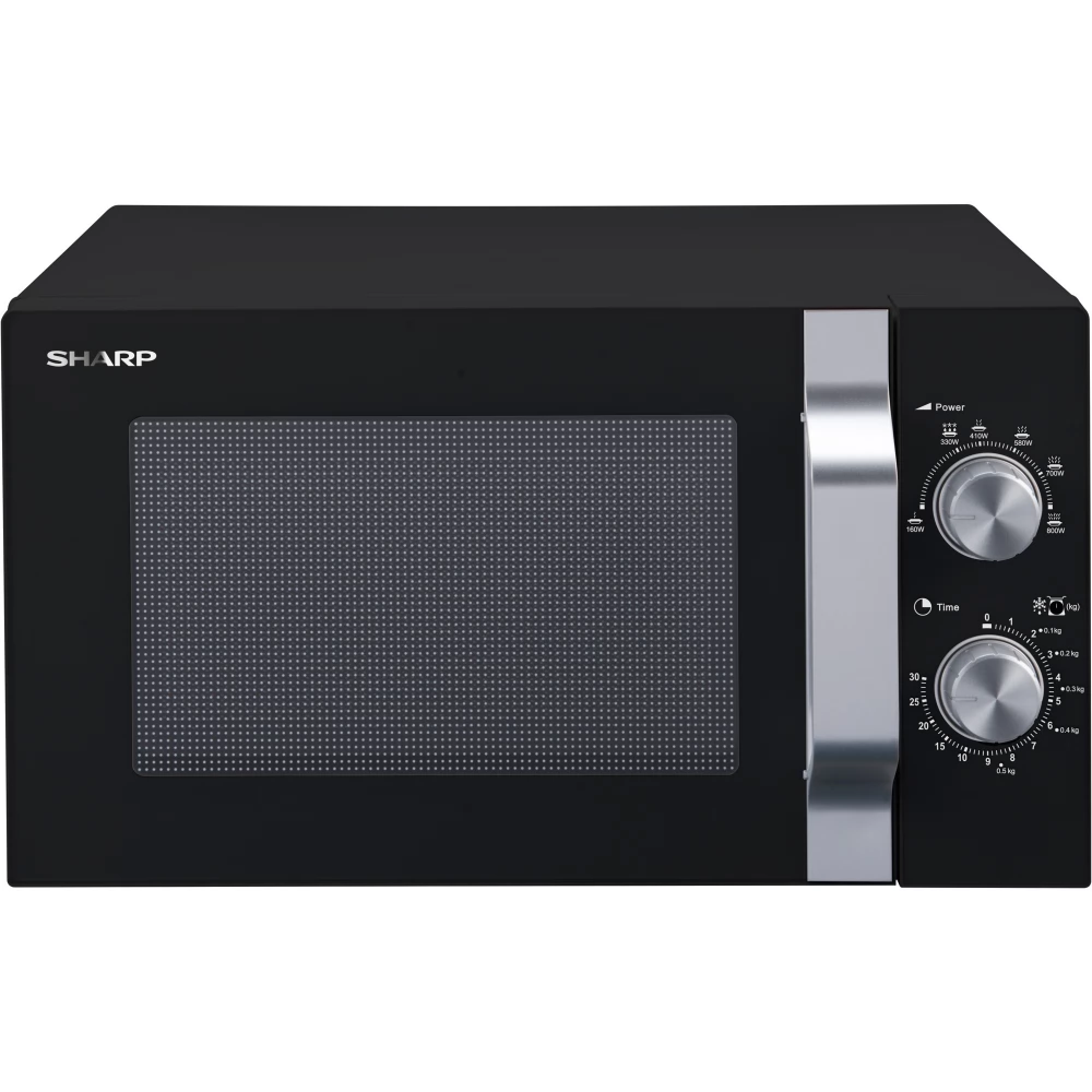 SHARP R204BA Mikrohullámú sütő 800 W 20 l fekete