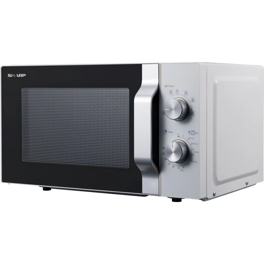 SHARP R204WA Mikrohullámú sütő 800 W 20 l ezüst / fehér