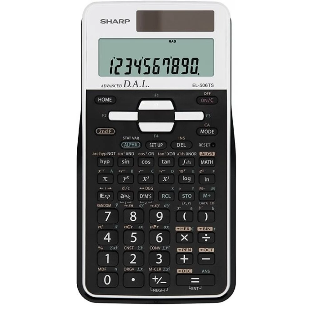 SHARP Tudományos számológép 470 funkció EL-506TSB-WH fehér