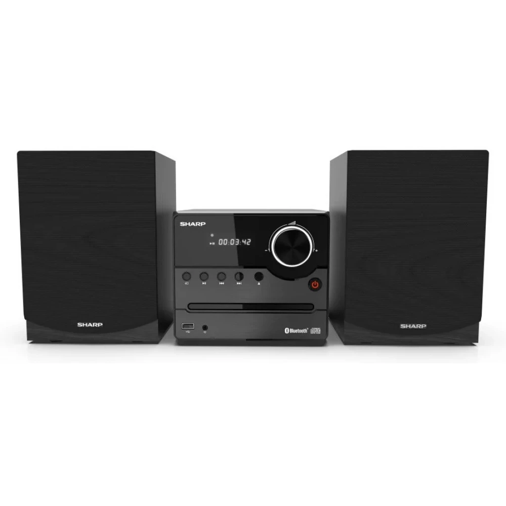 SHARP XL-B512BK Bluetooth mikrohifi rendszer fa hangszórókkal fekete