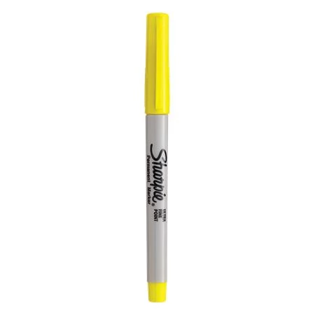 SHARPIE Ultra Fine Point Alkoholos marker 0.5 mm kúpos sárga