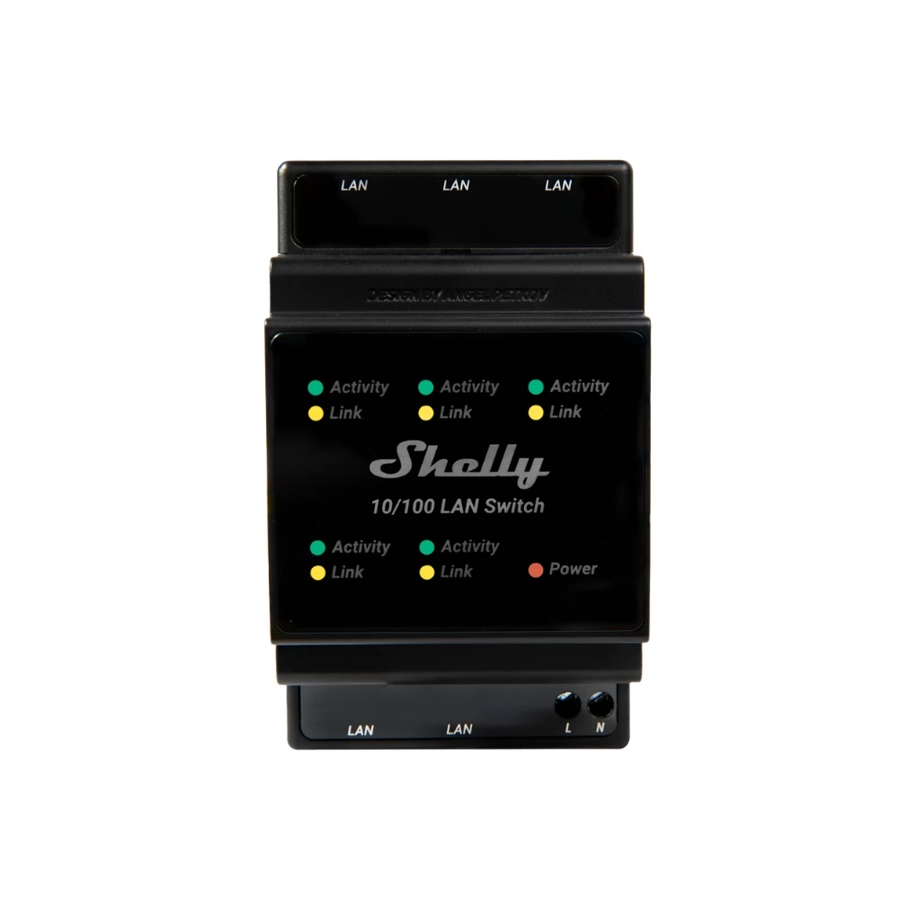 SHELLY ALL-LAN-SWITCH LAN Switch fekete