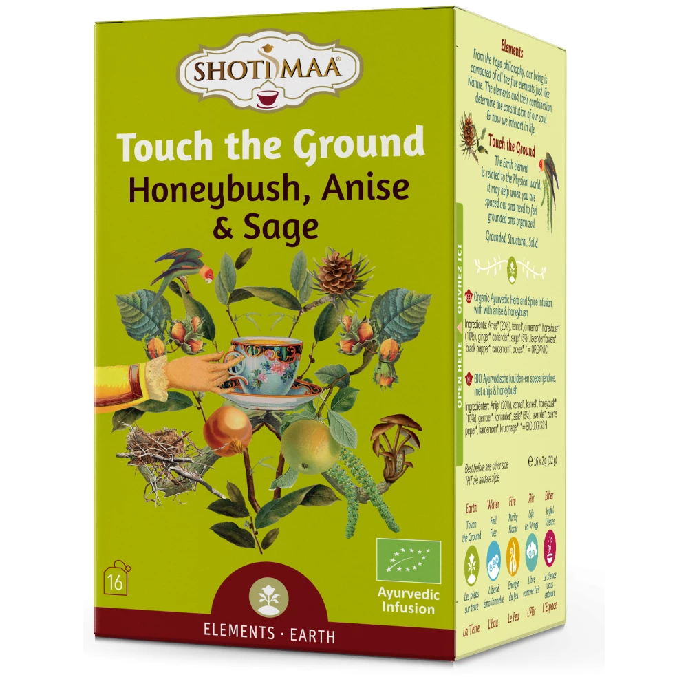 SHOTI MAA Shoti Maa bio touch the ground mézbokor ánizs és zsálya tea 16x2g 32 g