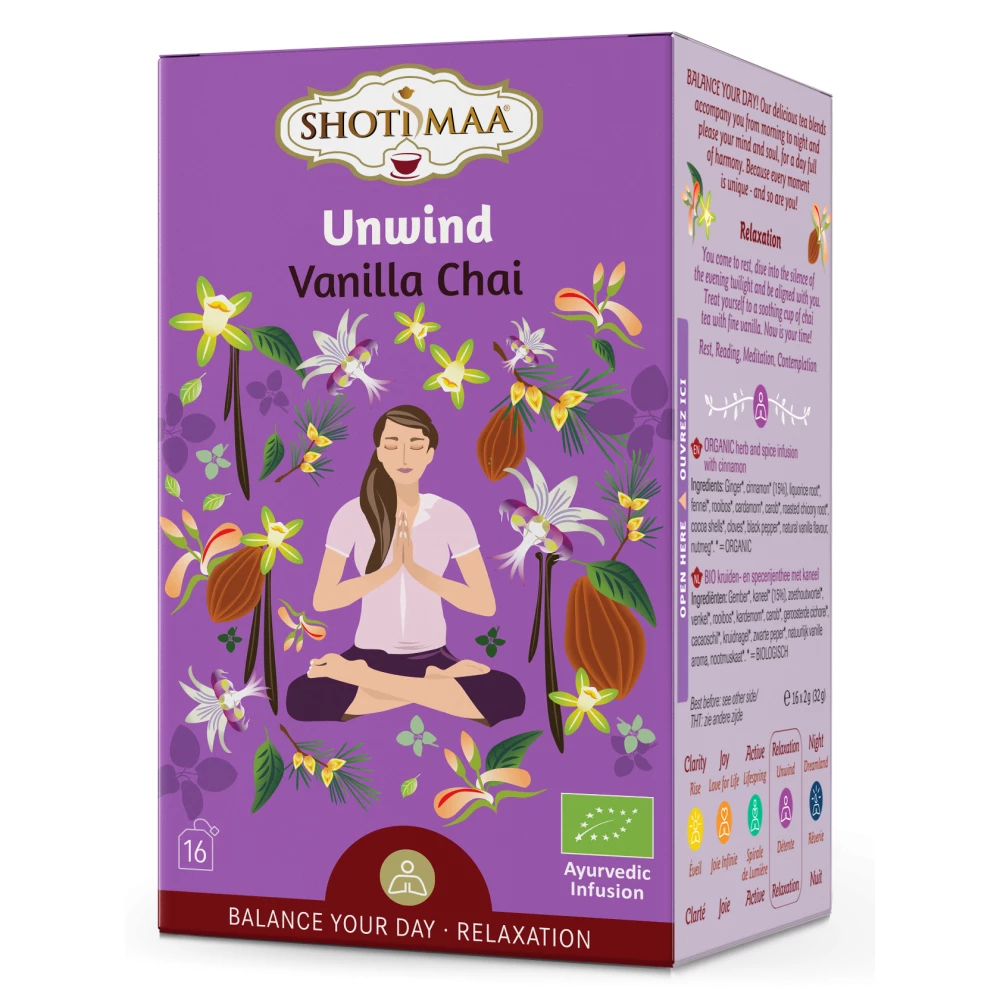 SHOTI MAA Shoti Maa bio unwind vanilla chai tea 16x2g 32 g