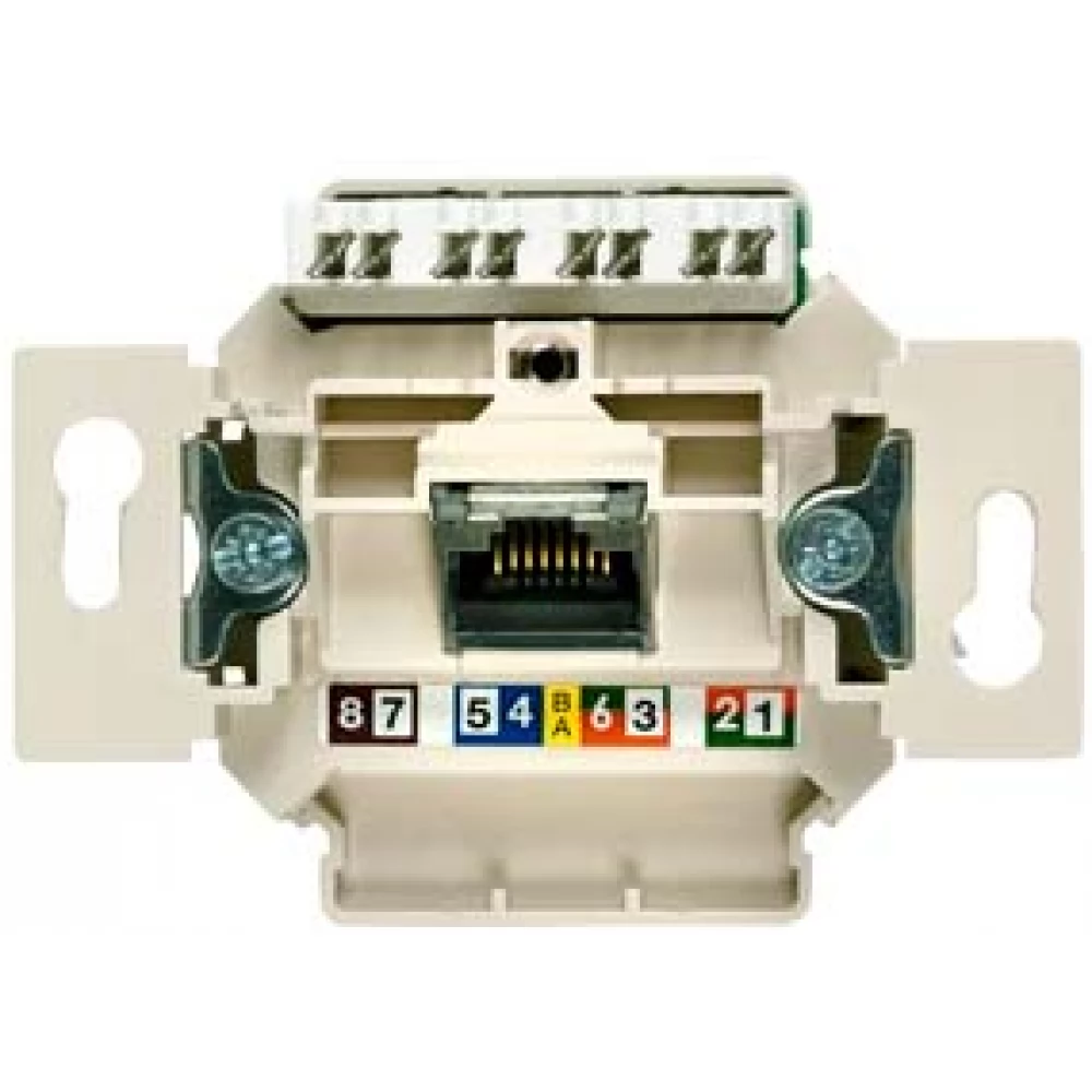 SIEMENS 5TG2027-1 Delta UAE 1X8pólusú UTP RJ45 CAT6 A informatikai csatlakozóaljzat