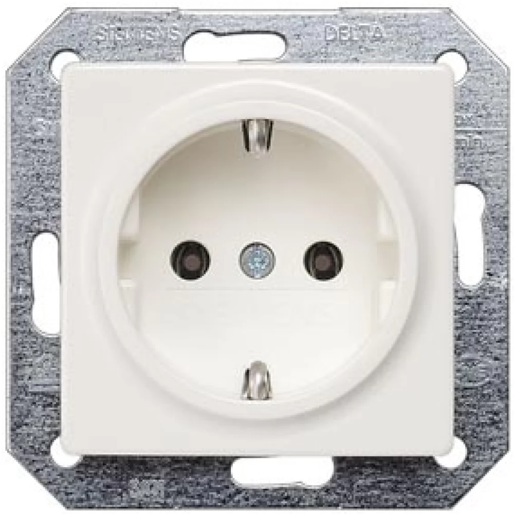 SIEMENS 5UB1511 DELTA i-system titanium white SCHUKO socket outlet