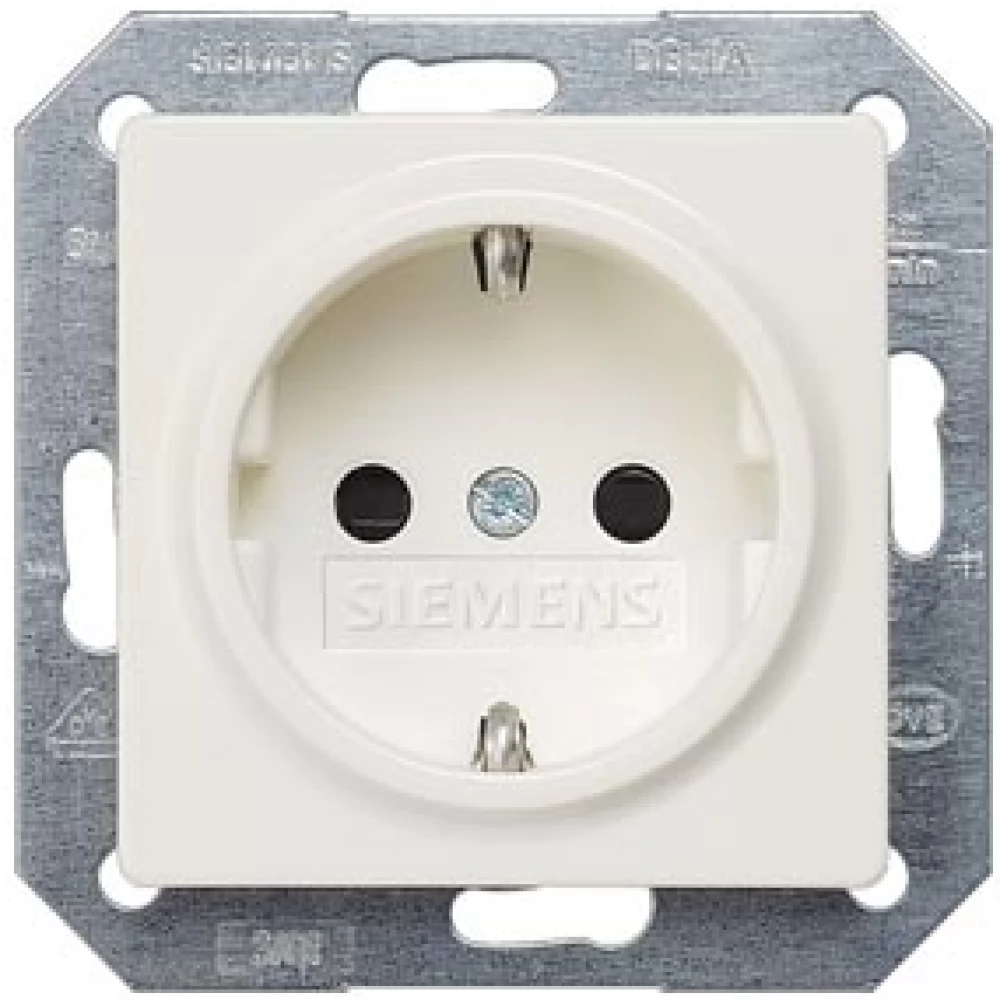 SIEMENS 5UB1518 DELTA i-system titanium white SCHUKO socket outlet