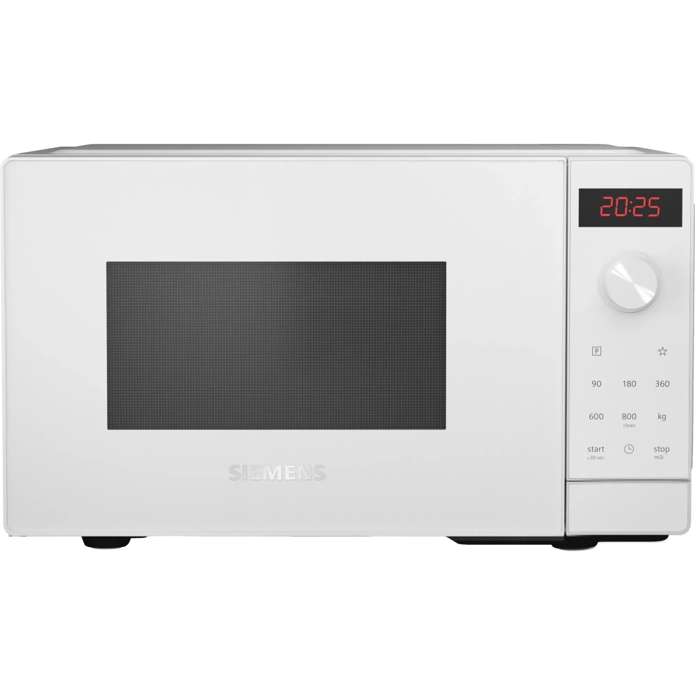 SIEMENS FF023LMW0 iQ300 Mikrohullámú sütő szabadon álló 800 W 20 L 44 x 26 cm fehér