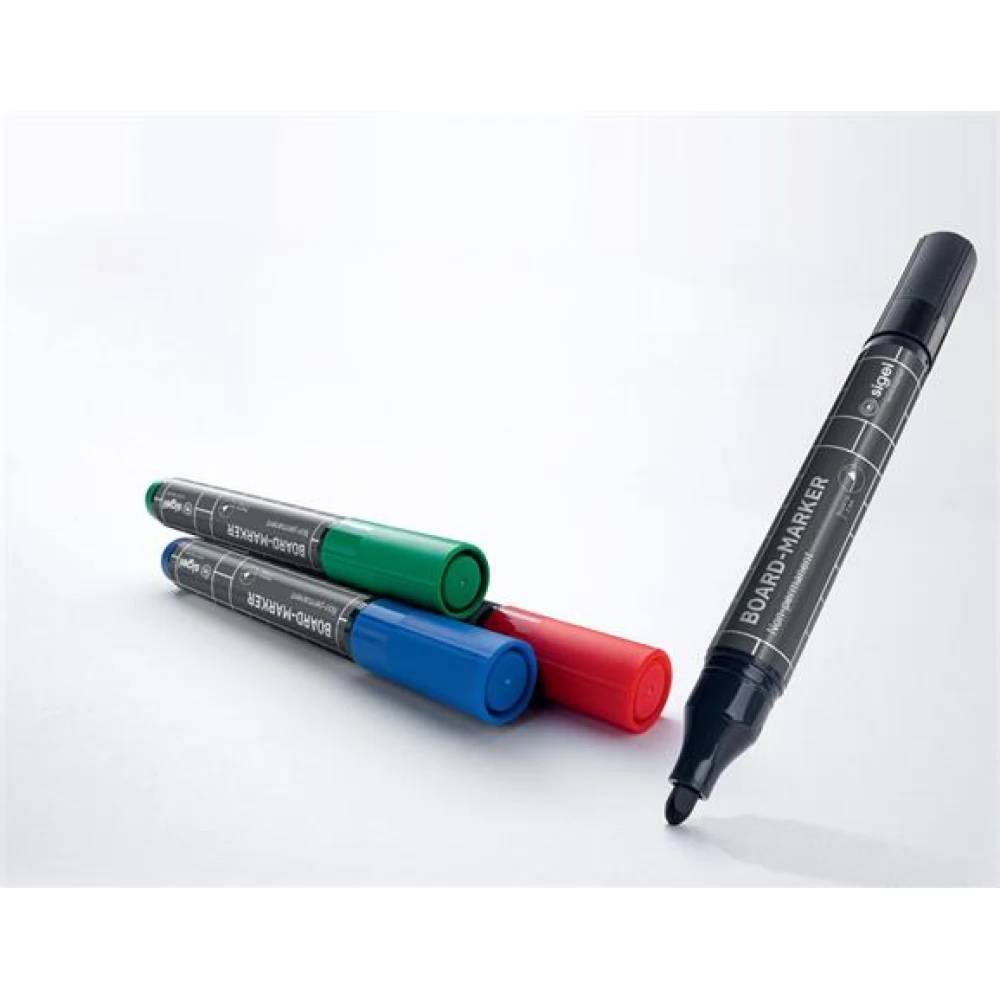 SIGEL Táblamarker készlet 2-3 mm kúpos 4 különböző szín