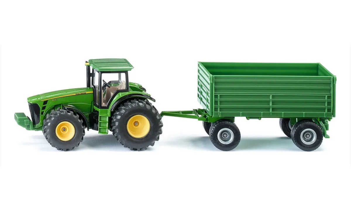 SIKU FARMER Traktor pótkocsival