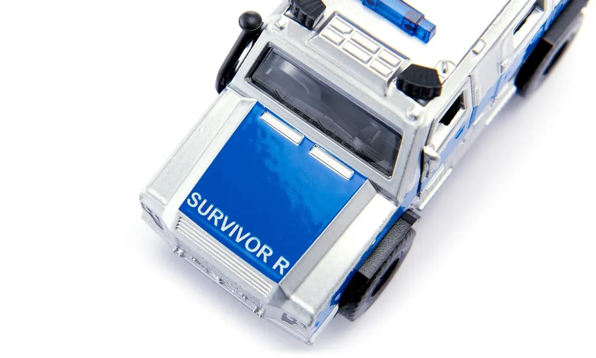 SIKU SUPER Rheinmetall MAN Survivor német rendőrségi kocsi