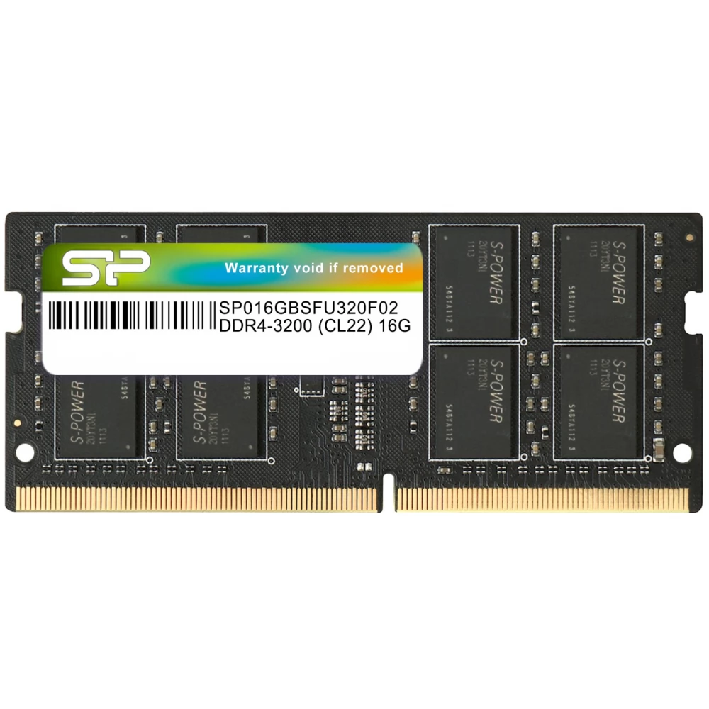 SILICON POWER 16GB Notebook DDR4 3200MHz CL22 SP016GBSFU320X02