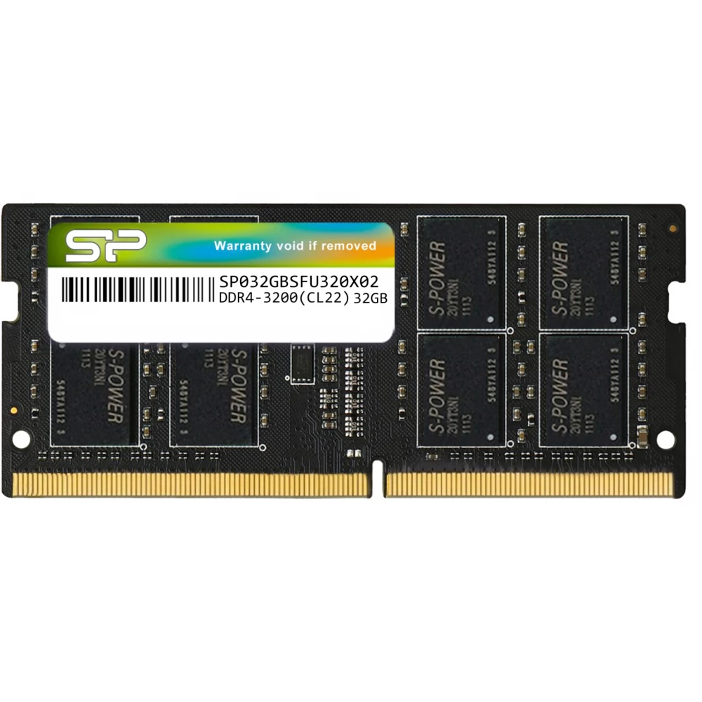 SILICON POWER 32GB Notebook DDR4 3200MHz CL22 SP032GBSFU320X02