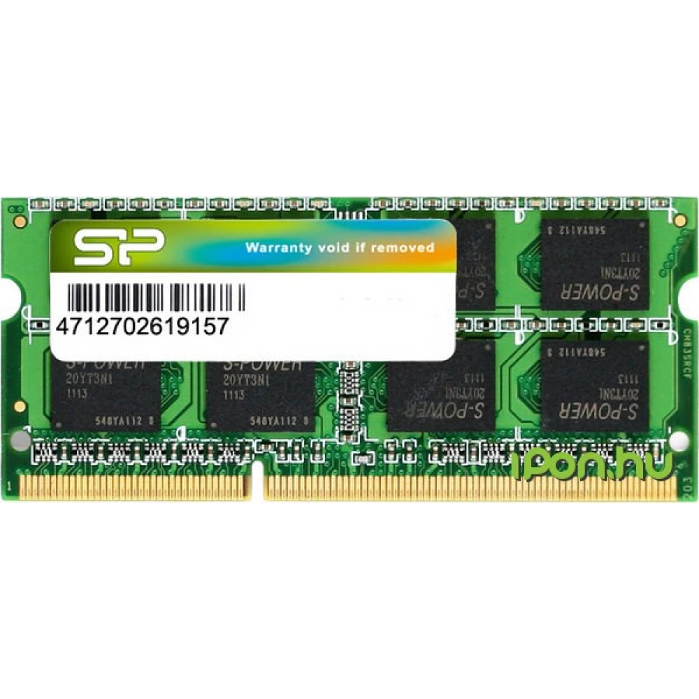 SILICON POWER 8GB Notebook DDR3 1600MHz CL11 SP008GBSTU160N02