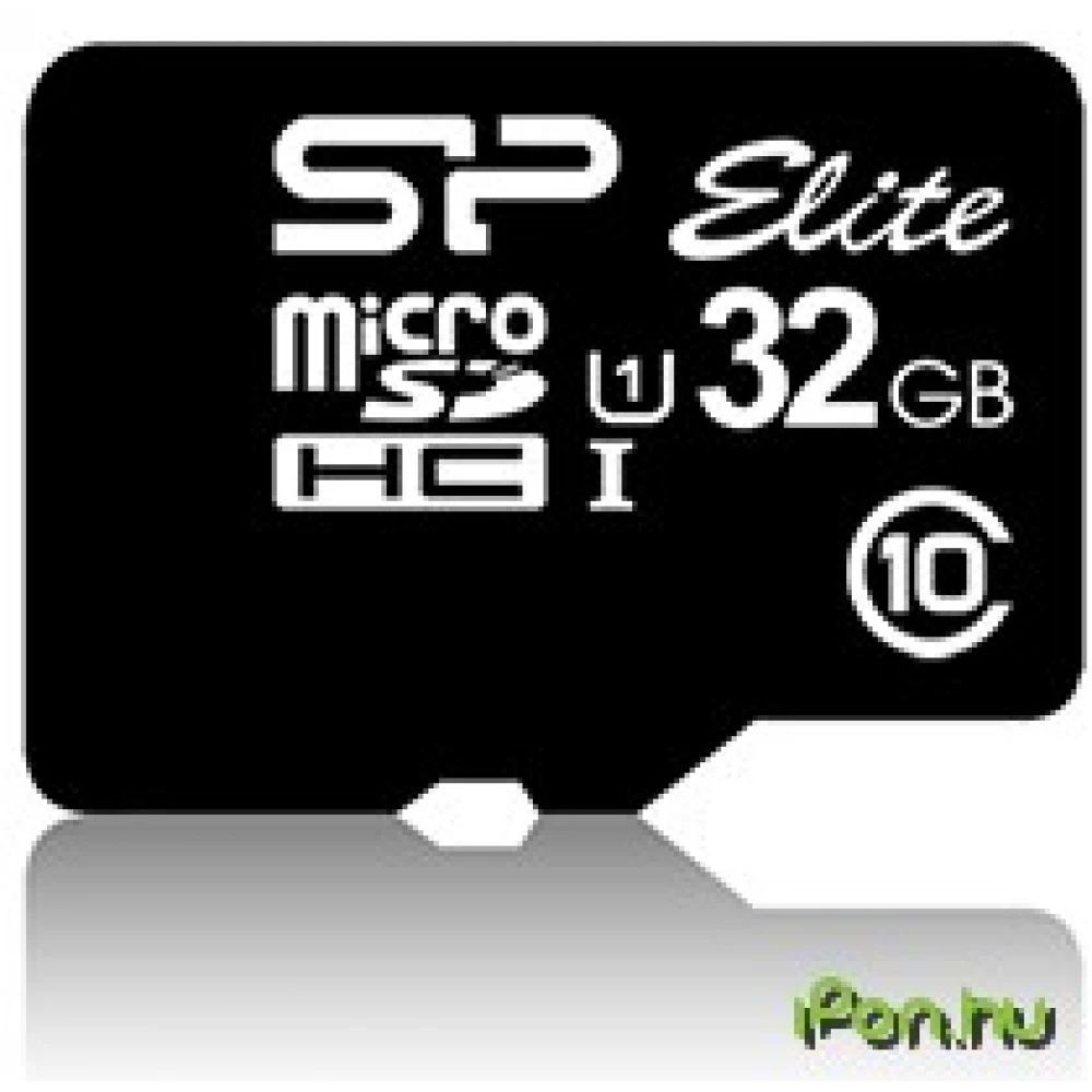SILICON POWER Elite 32GB MicroSDHC 10 MB/s SP032GBSTHBU1V10-SP