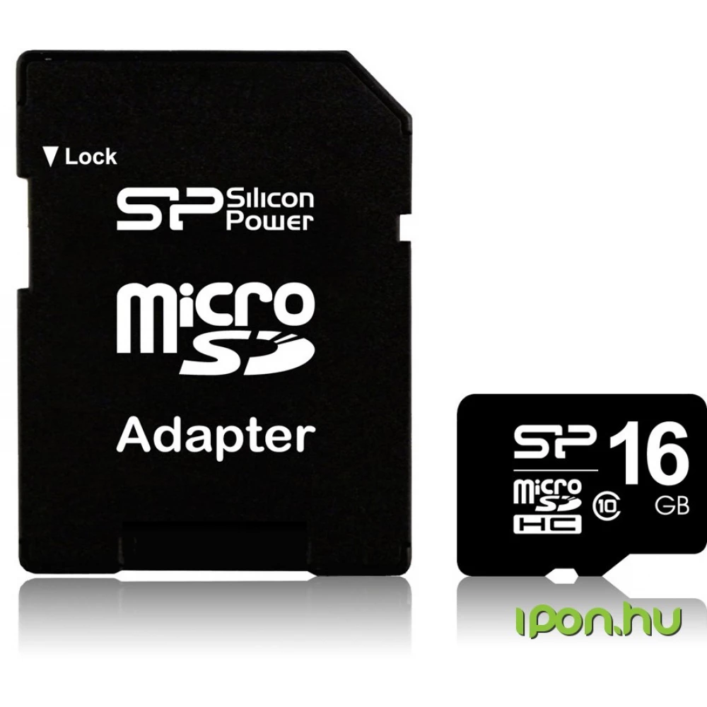 SILICON POWER Standard 16GB MicroSDHC 10 MB/s SP016GBSTH010V10SP