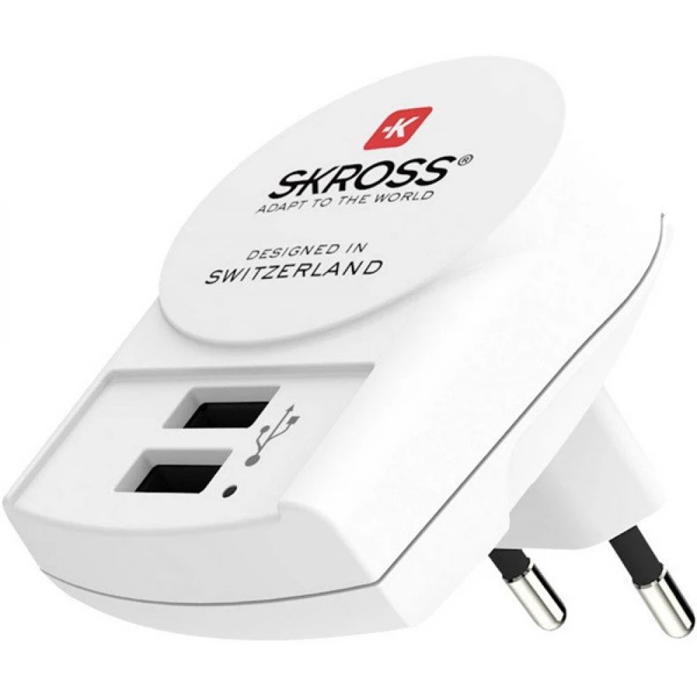 SKROSS Hálózati töltő 2 darab USB A típusú bemenettel