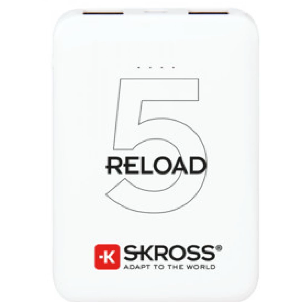 SKROSS Reload 5 Powerbank 5000mAh 2xUSB fehér