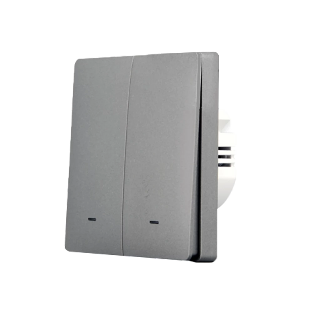 SMARTWISE SMW-BUN-B62-WIFIBT-GY B62 UNI Wi-Fi + eWeLink-Remote 2 áramkörös okos villanykapcsoló szürke