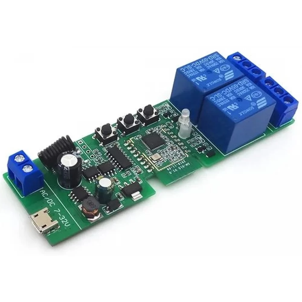 SMARTWISE SMW-REL-532V-2RF-ZB Zigbee + RF NO/NC két áramkörös okosrelé