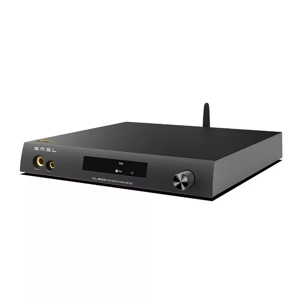 SMSL DL200 DAC/fejhallgató erősítő Bluetooth 5 LDAC MQA-CD Fekete