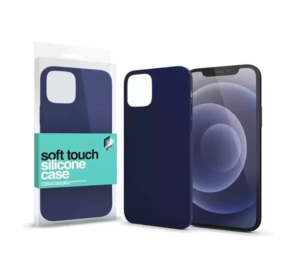 Soft Touch szilikon tok Apple iPhone 15 Pro Max sötétkék