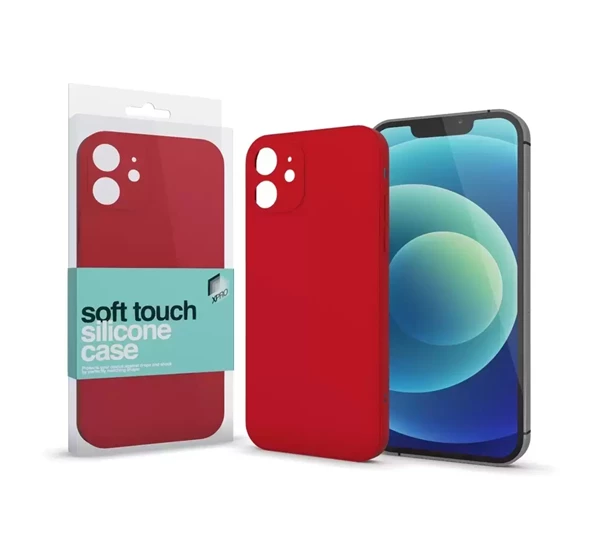 Soft Touch szilikon tok Slim Apple iPhone 15 piros
