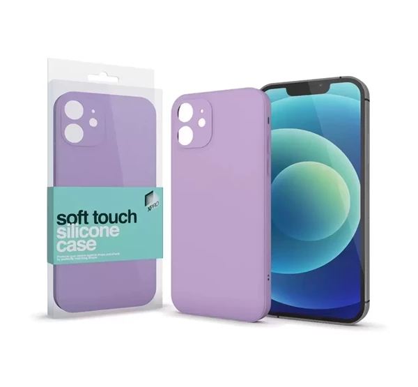Soft Touch szilikon tok Slim Apple iPhone 15 Plus lila