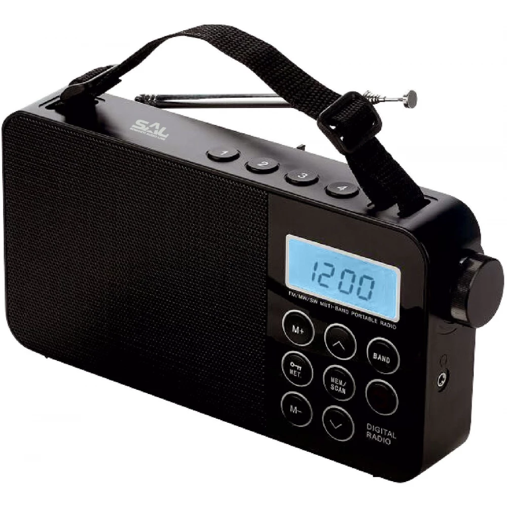 SOMOGYI ELECTRONIC SAL RPR 3LCD Profi táskarádió Ébresztő óra funkció extra elalvás késleltető Digitális tuner