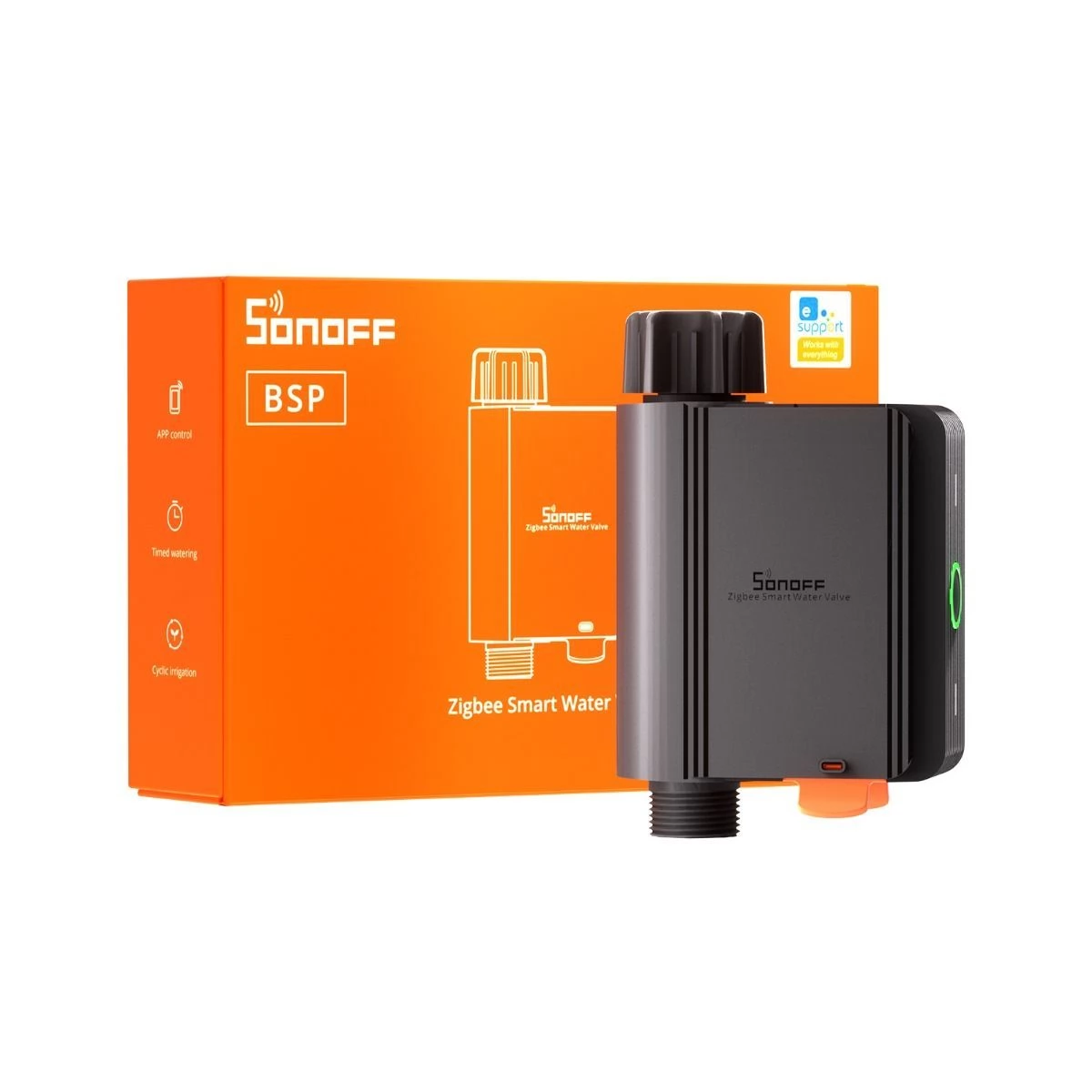 SONOFF SWV-BSP Zigbee 3.0 öntözőszelep EU típus