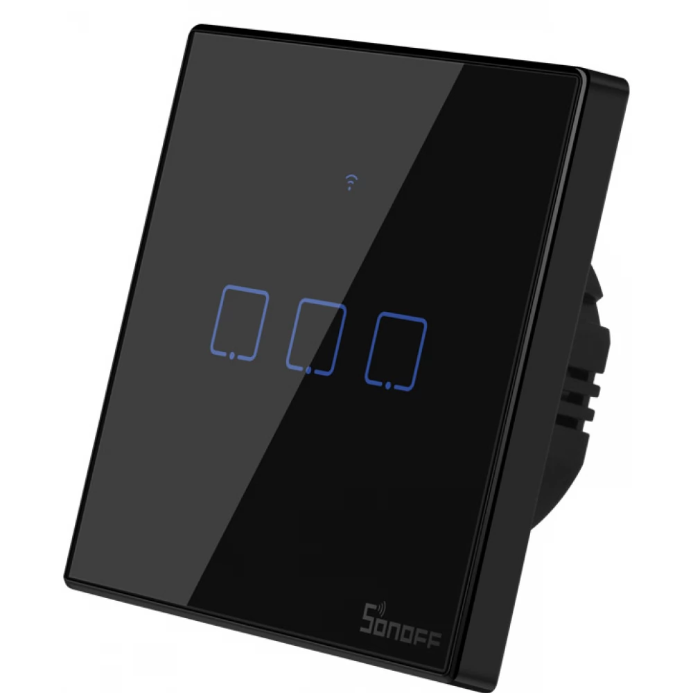 SONOFF T3EU3C-TX Érintőfénykapcsoló WiFi + RF 433 T3 EU TX (3 csatornás)