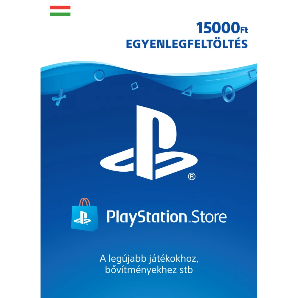SONY PlayStation Store 15000 forintos feltötőkártya