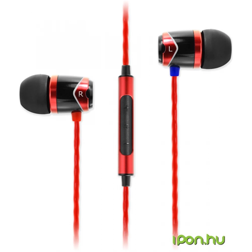 SOUNDMAGIC E10C In Ear Isolating Earphones with Mic piros