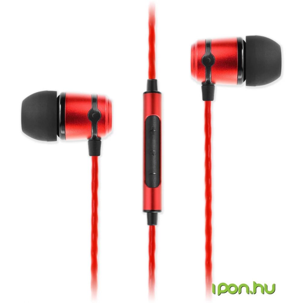 SOUNDMAGIC E50C In-Ear fülhallgató headset piros