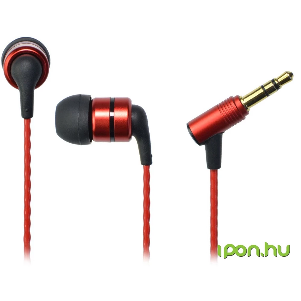 SOUNDMAGIC E80 In-Ear fülhallgató piros