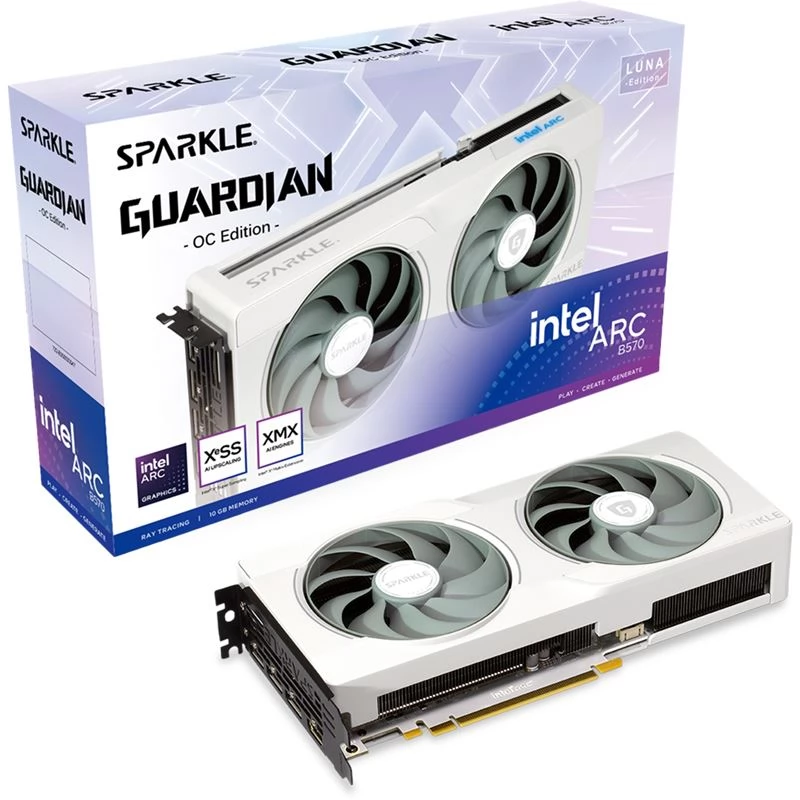 SPARKLE Intel Arc B570 10GB GDDR6 GUARDIAN LUNA OC PCIE