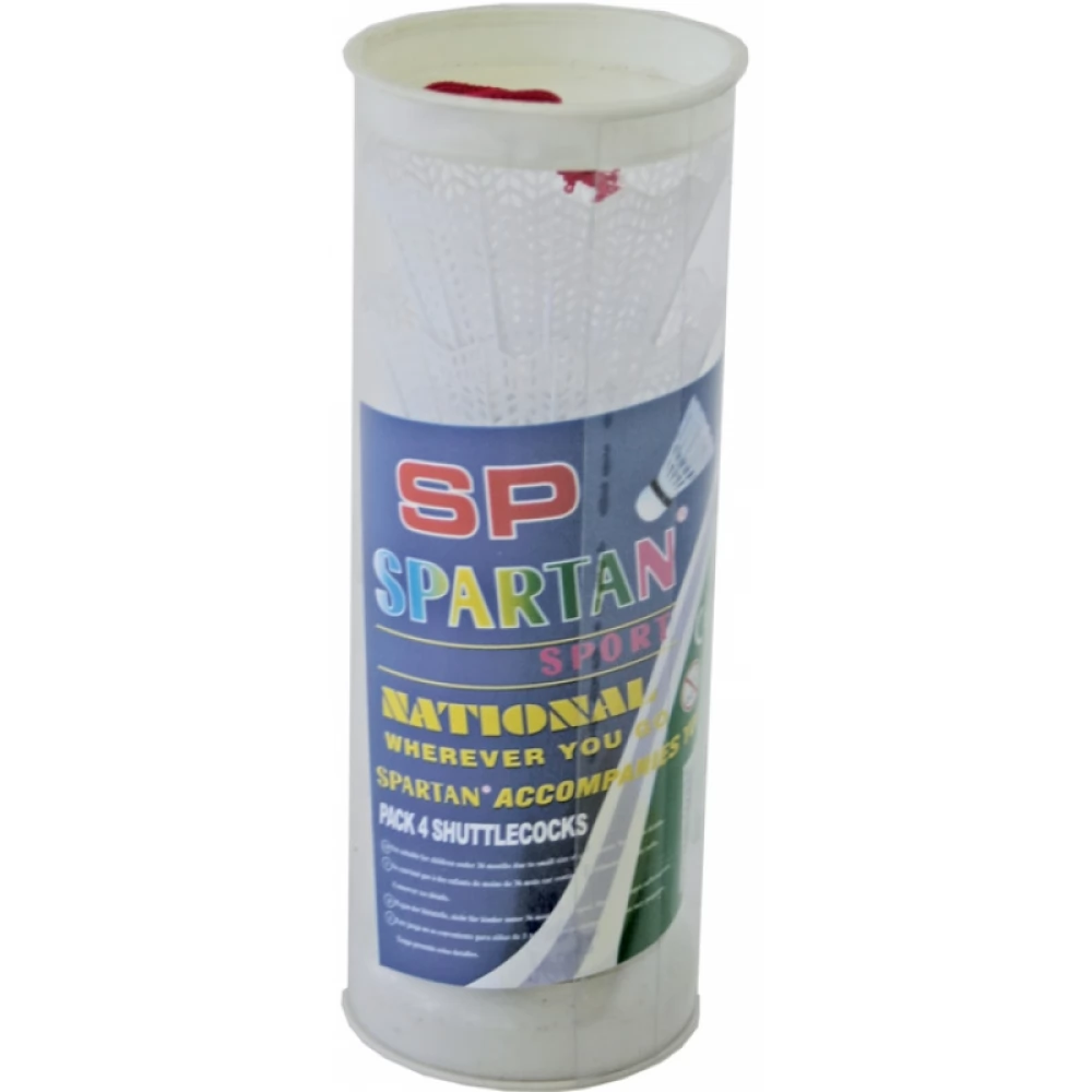 SPARTANSPORT Neon tollaslabda (4 db) fehér