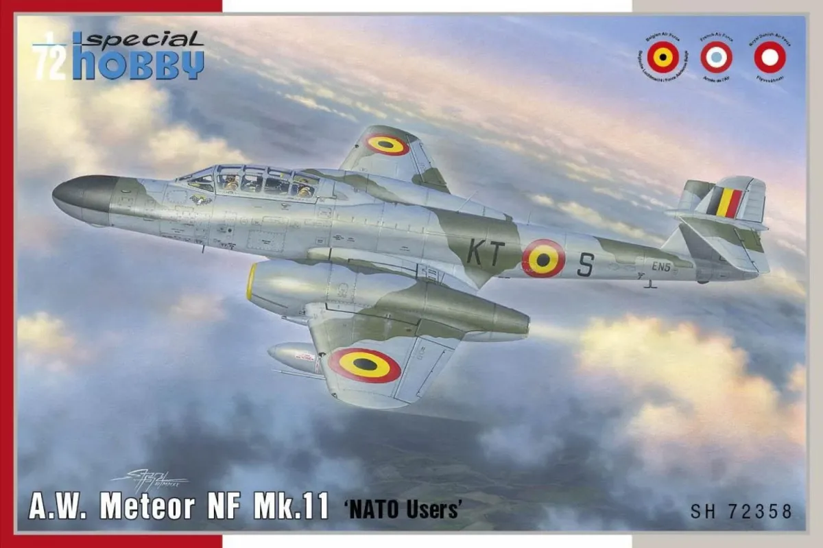 SPECIAL HOBBY 1/72 A.W. Meteor NF Mk.11 vadászgép modell