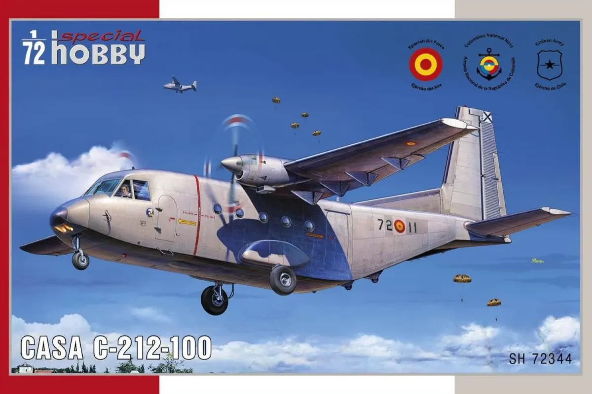 SPECIAL HOBBY 1/72 CASA C-212-100 szállító repülőgép modell