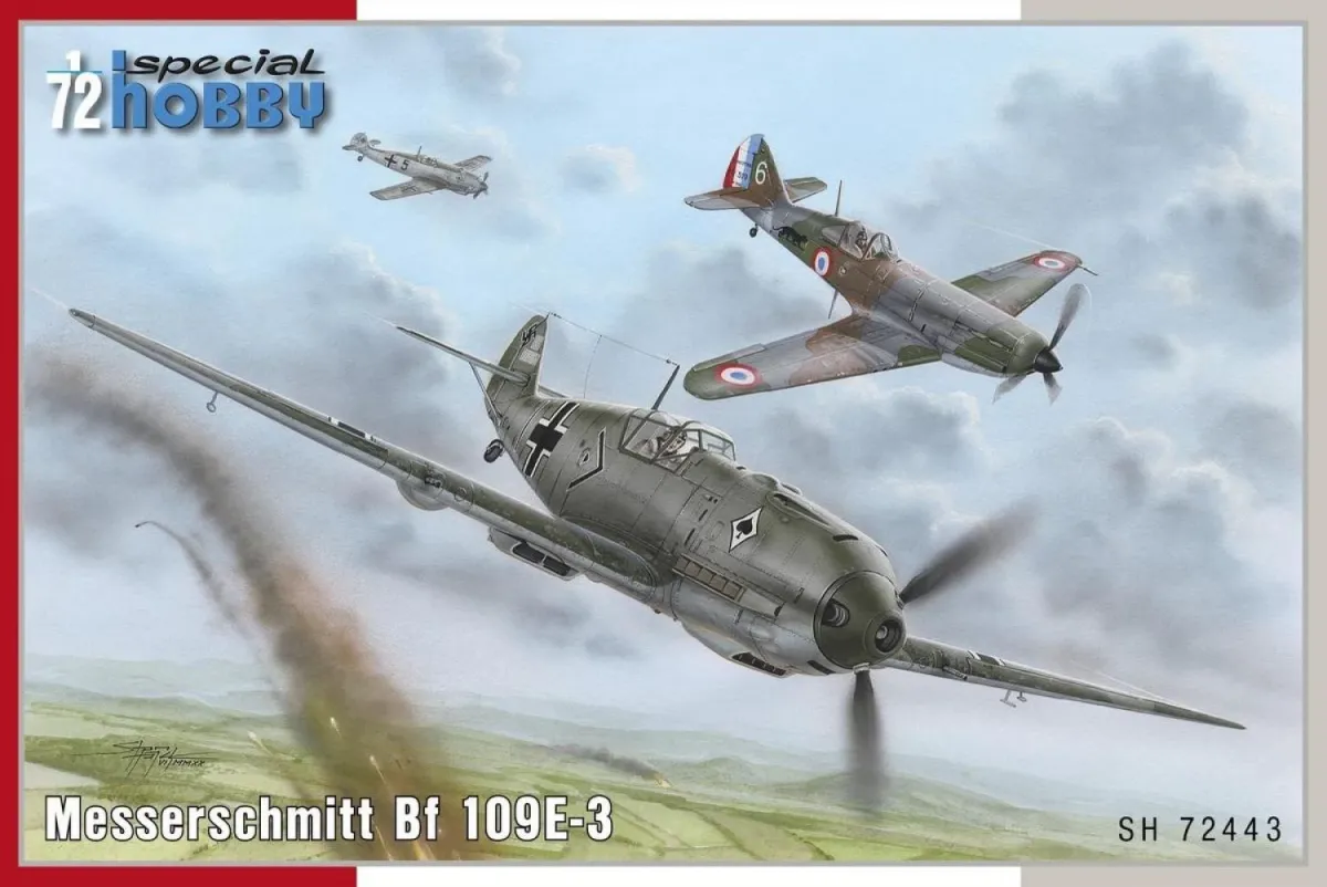 SPECIAL HOBBY 1/72 Messerschmitt Bf 109E-3 vadászgép modell