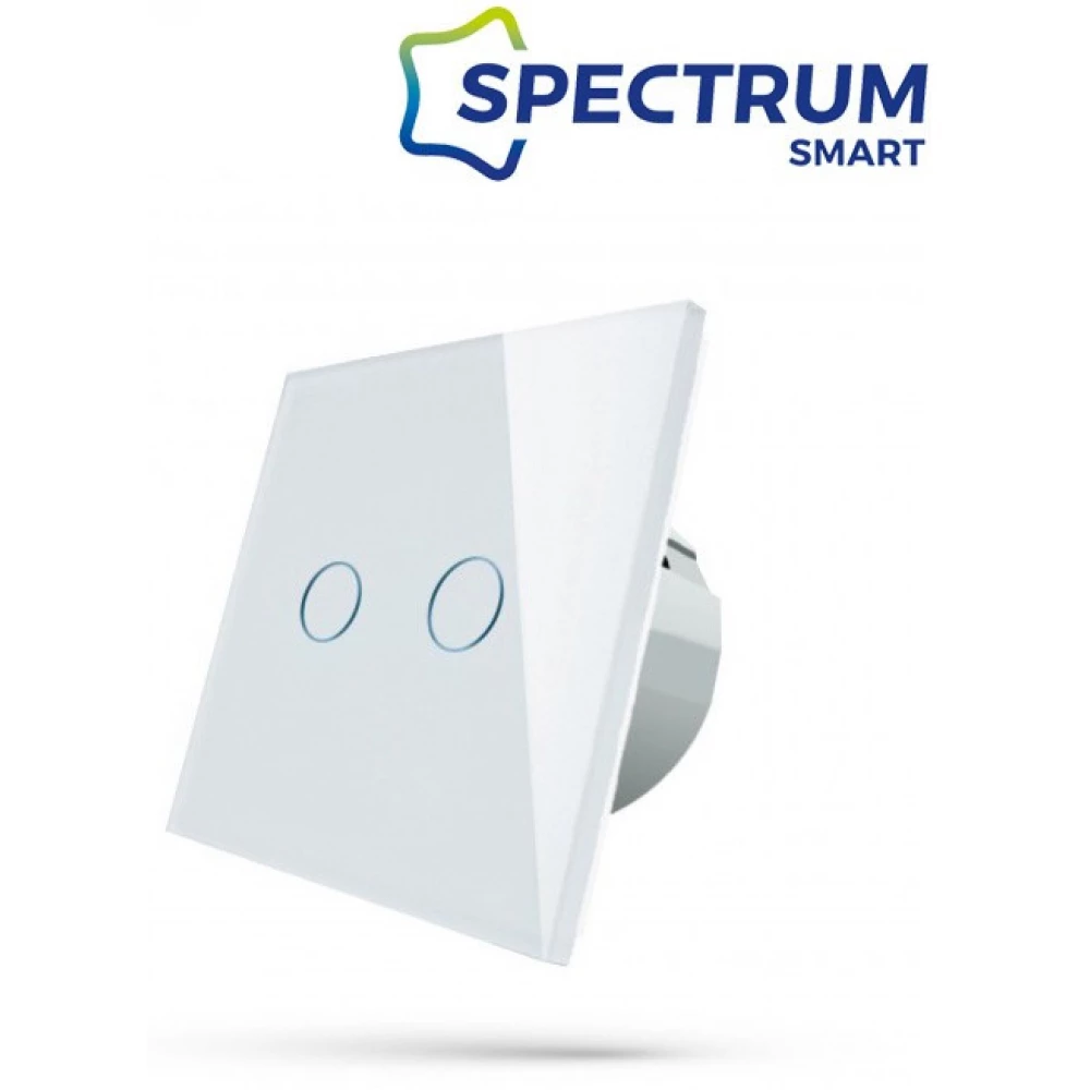 SPECTRUMLED WOJ05416 Smart 2 zónás/IP20 WiFi fehér kapcsoló