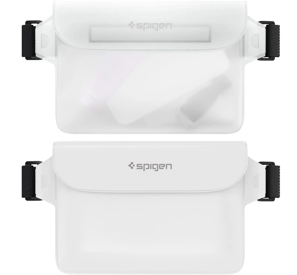 SPIGEN Aqua Shield vízálló táska fehér A620 (2db)