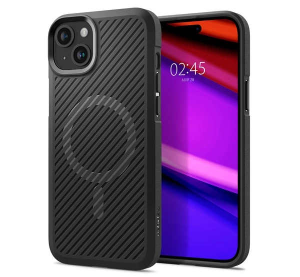 SPIGEN Core Armor MagFit Apple iPhone 15 Plus MagSafe tok Matt fekete