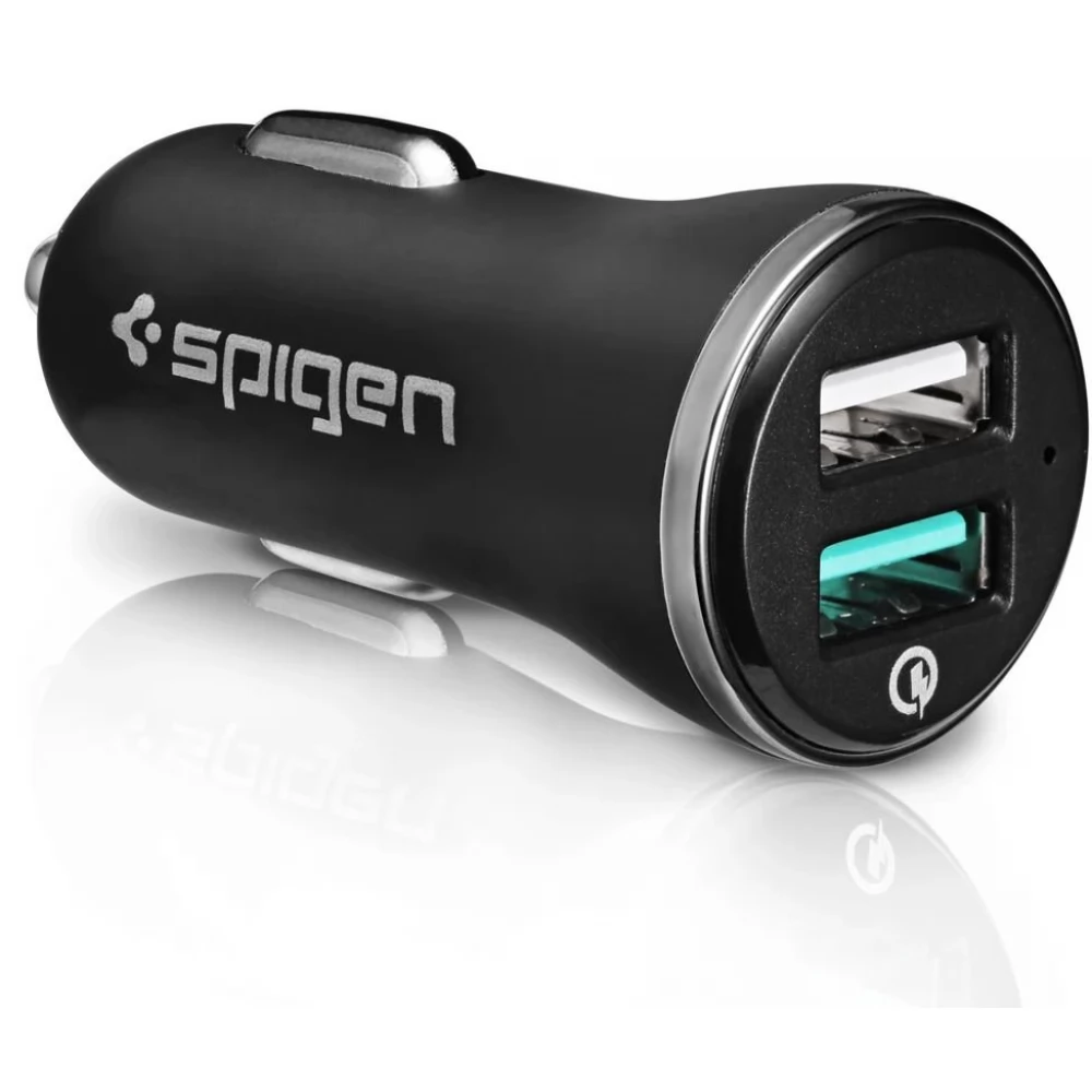 SPIGEN F27QC Autós töltő QC 3.0 fekete