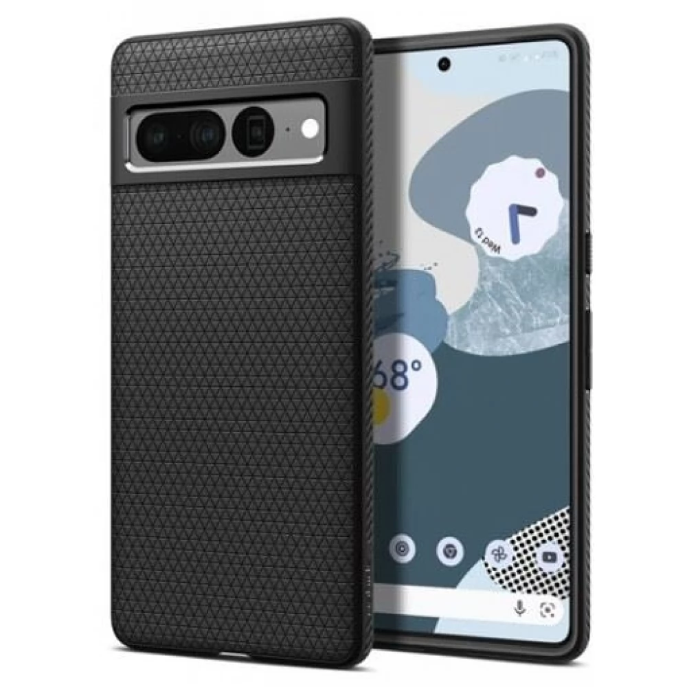SPIGEN Liquid Air Armor hátlaptok Google Pixel 7 Pro matt fekete
