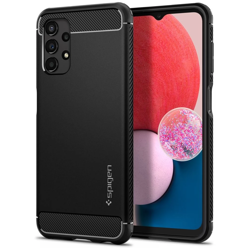 SPIGEN Rugged Armor Case Samsung Galaxy A13 4G fekete