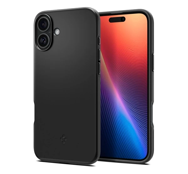 SPIGEN Thin Fit MagFit iPhone 16 Plus MagSafe kompatibilis tok fekete ACS08060