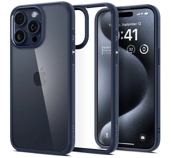 SPIGEN Ultra Hybrid Apple iPhone 15 Pro navy / kék