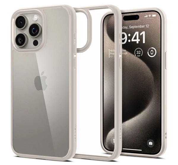 SPIGEN Ultra Hybrid Apple iPhone 15 Pro tok Matt Fehér