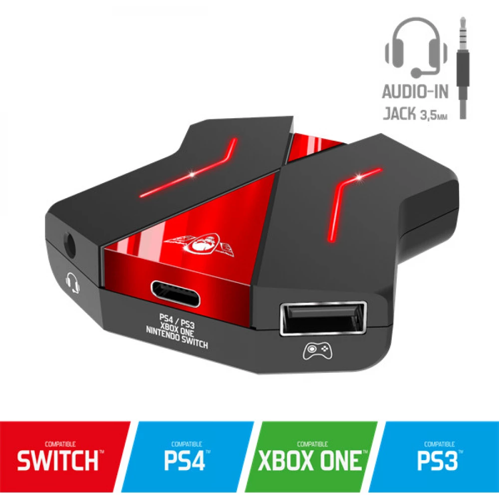 SPIRIT OF GAMER SOG-CONV2 Egér/Billentyűzet adapter konzolokhoz (Nintendo/PS4/PS3/Xbox One)